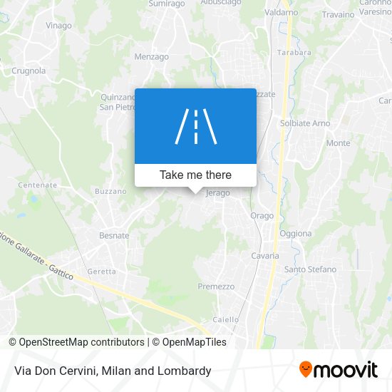 Via Don Cervini map