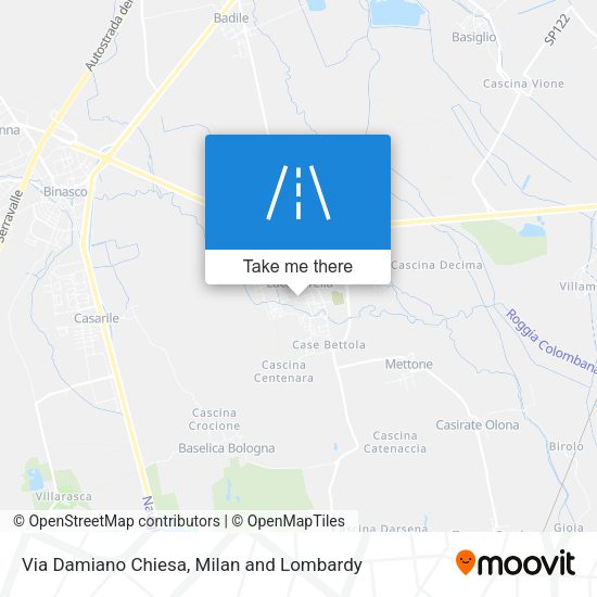 Via Damiano Chiesa map
