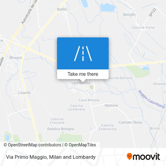Via Primo Maggio map
