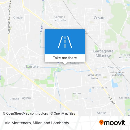 Via Montenero map