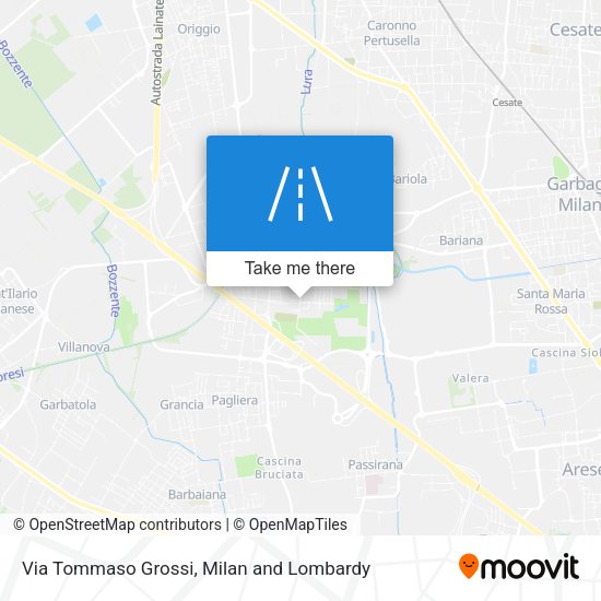 Via Tommaso Grossi map