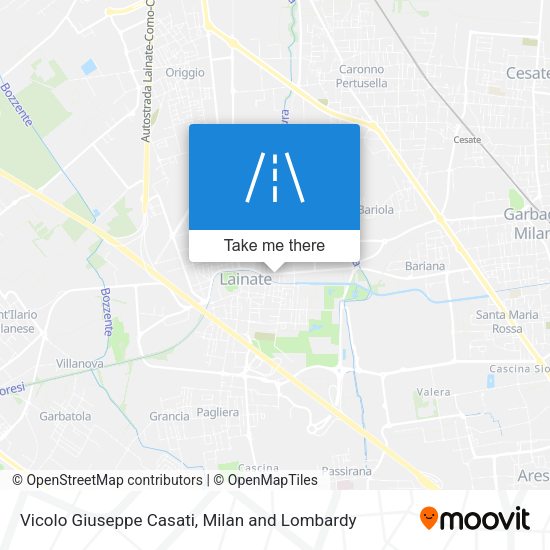 Vicolo Giuseppe Casati map