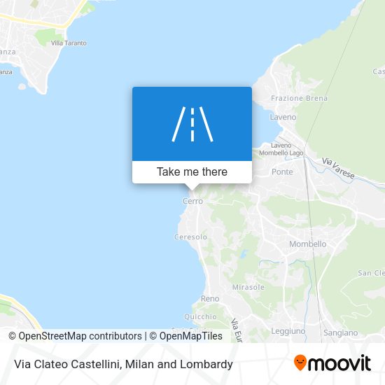 Via Clateo Castellini map