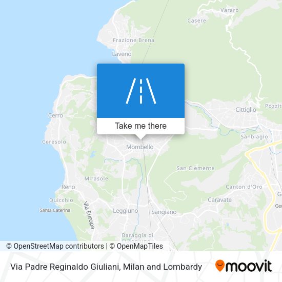 Via Padre Reginaldo Giuliani map