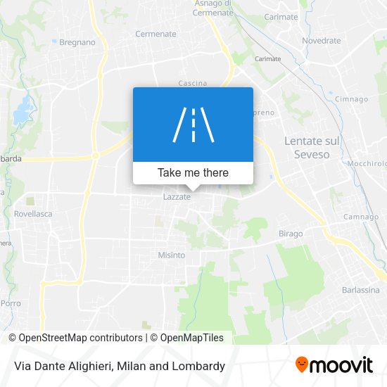 Via Dante Alighieri map