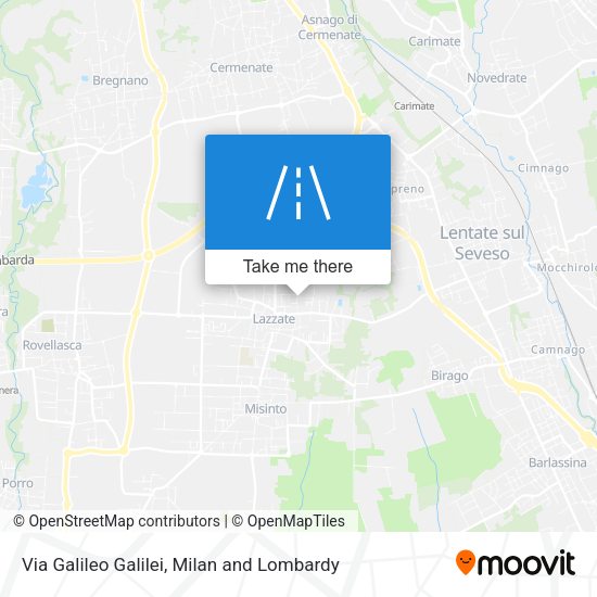 Via Galileo Galilei map