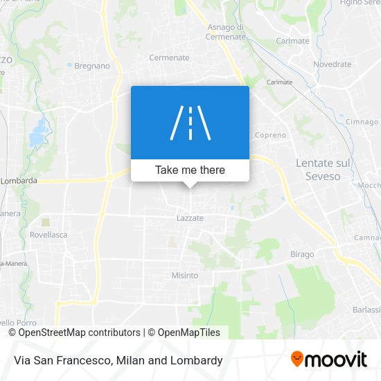 Via San Francesco map