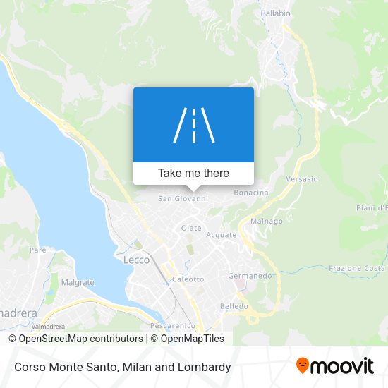 Corso Monte Santo map
