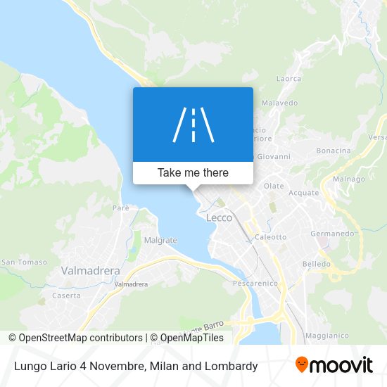 Lungo Lario 4 Novembre map