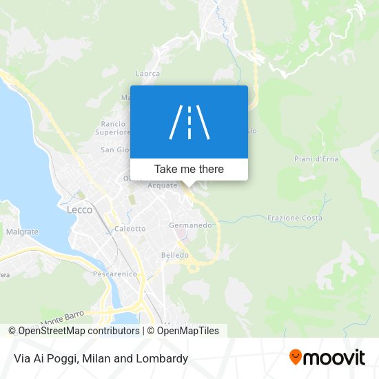 Via Ai Poggi map