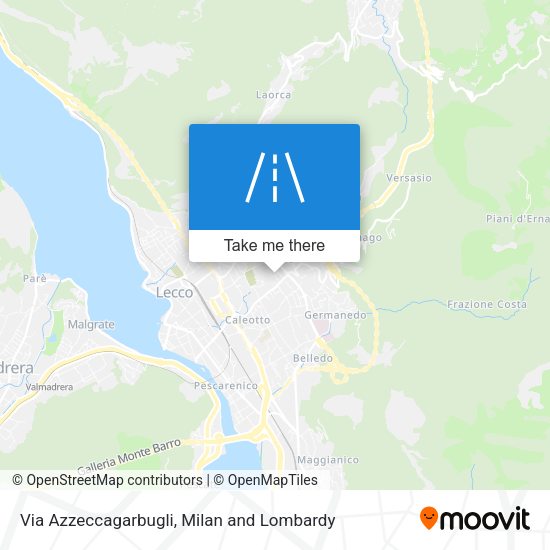 Via Azzeccagarbugli map