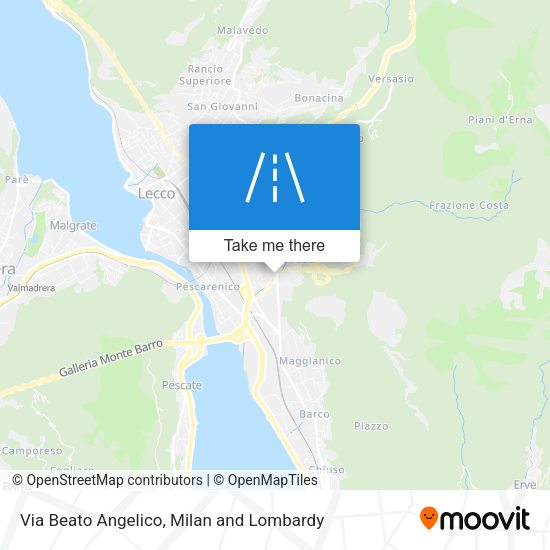 Via Beato Angelico map