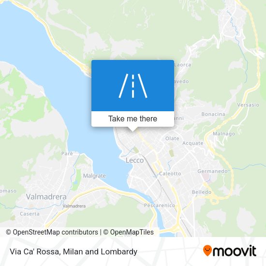 Via Ca' Rossa map