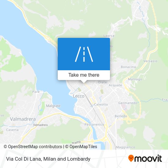 Via Col Di Lana map