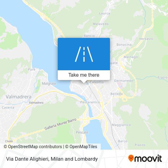 Via Dante Alighieri map