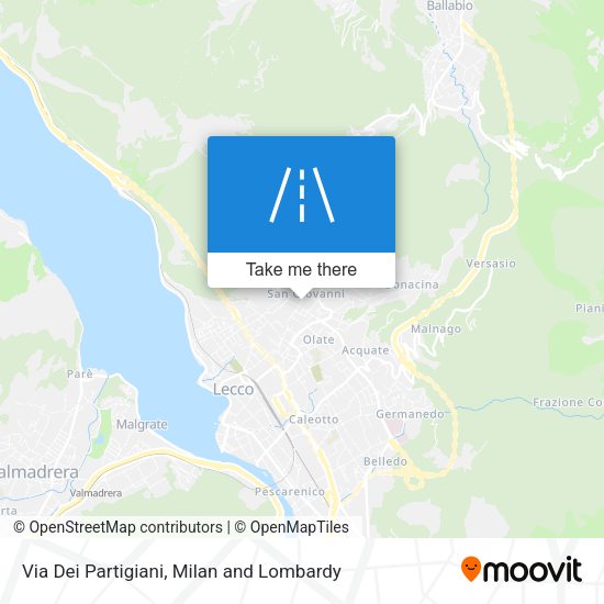 Via Dei Partigiani map