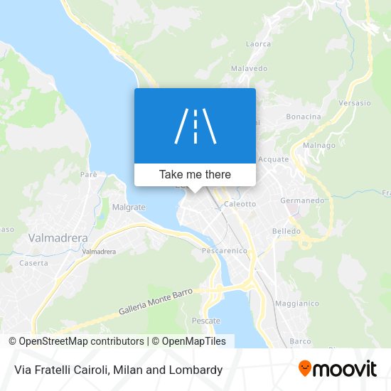 Via Fratelli Cairoli map
