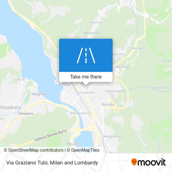 Via Graziano Tubi map