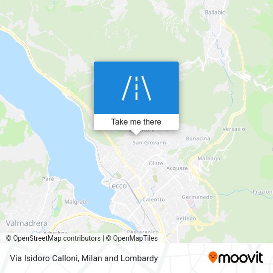 Via Isidoro Calloni map