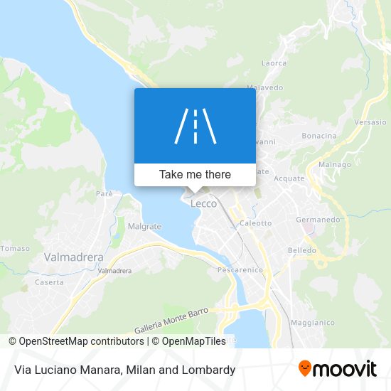 Via Luciano Manara map