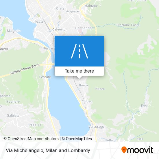 Via Michelangelo map