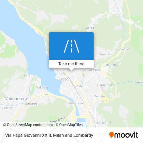 Via Papa Giovanni XXIII map