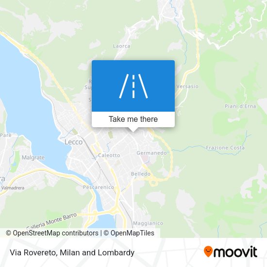 Via Rovereto map