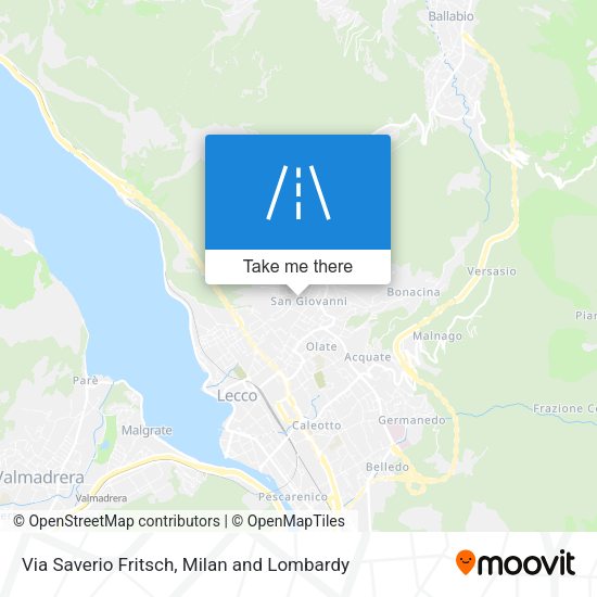 Via Saverio Fritsch map