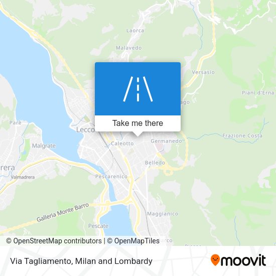 Via Tagliamento map