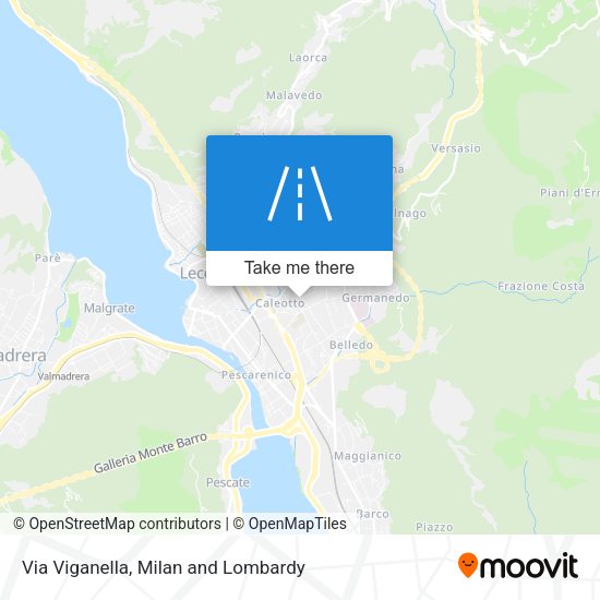 Via Viganella map