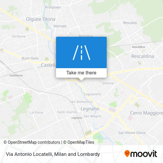 Via Antonio Locatelli map