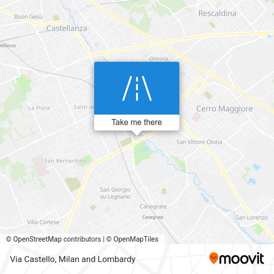 Via Castello map