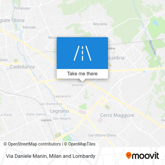 Via Daniele Manin map