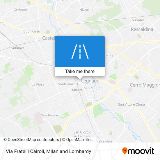 Via Fratelli Cairoli map
