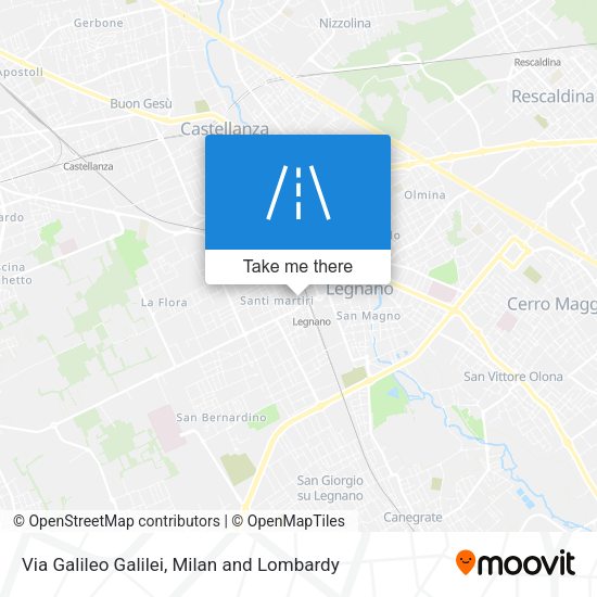 Via Galileo Galilei map