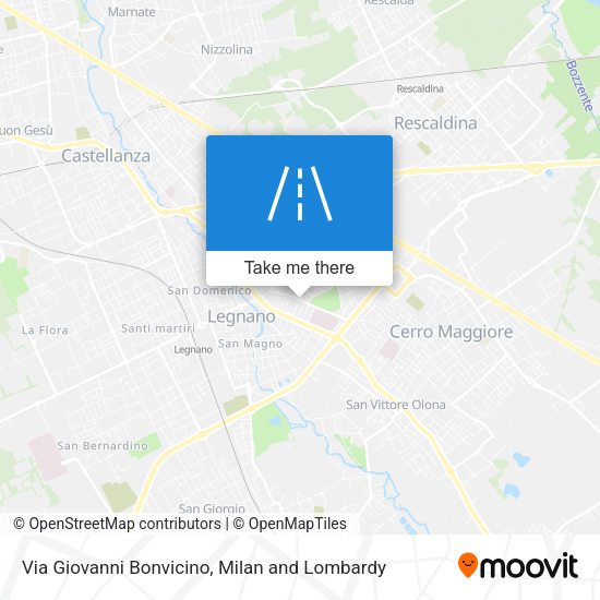 Via Giovanni Bonvicino map