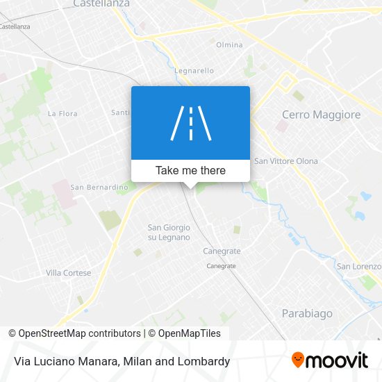 Via Luciano Manara map