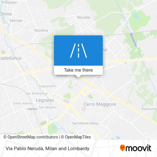 Via Pablo Neruda map