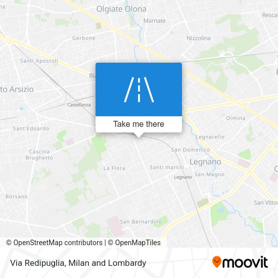 Via Redipuglia map