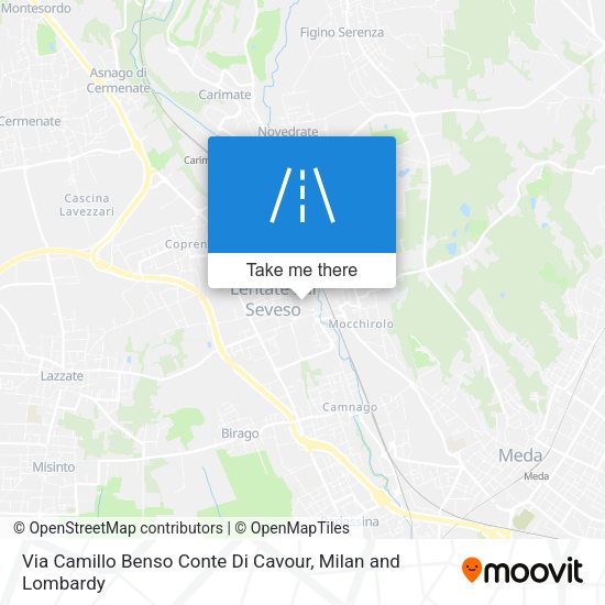 Via Camillo Benso Conte Di Cavour map