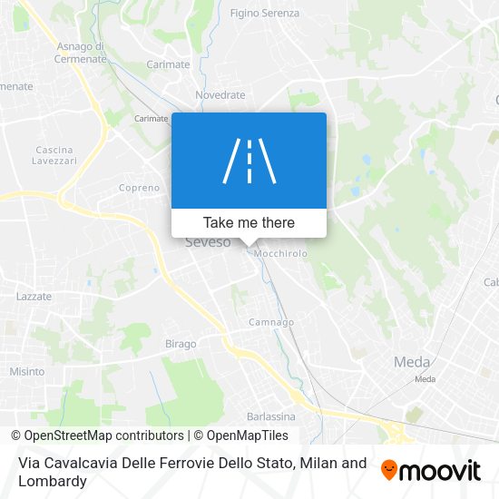 Via Cavalcavia Delle Ferrovie Dello Stato map