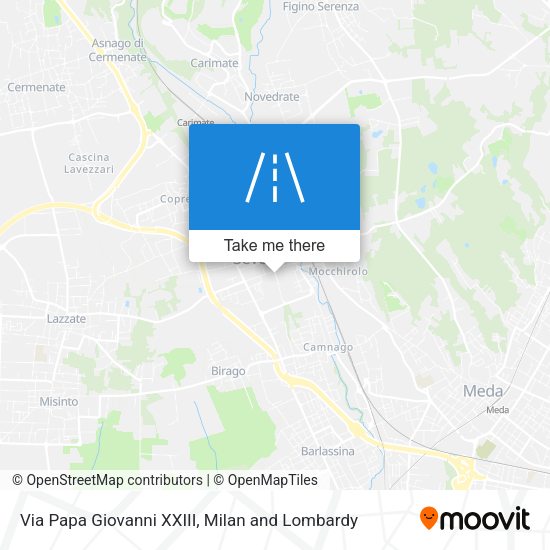 Via Papa Giovanni XXIII map