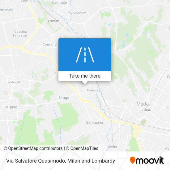 Via Salvatore Quasimodo map