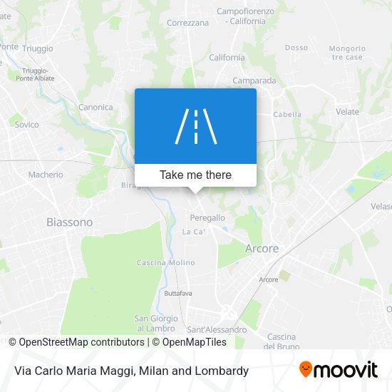 Via Carlo Maria Maggi map