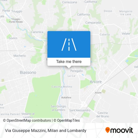 Via Giuseppe Mazzini map