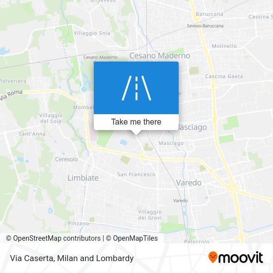 Via Caserta map