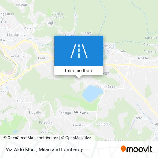 Via Aldo Moro map