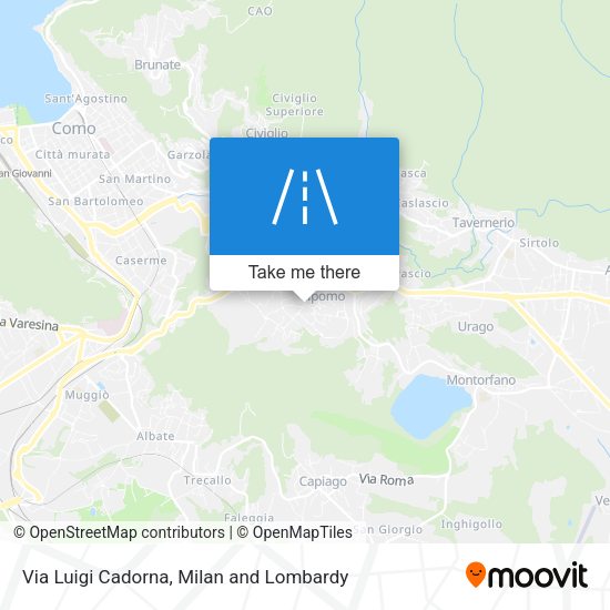 Via Luigi Cadorna map