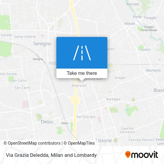 Via Grazia Deledda map