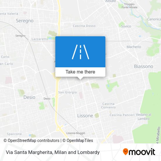 Via Santa Margherita map